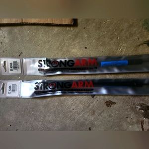 Strong arm gas lift support for car